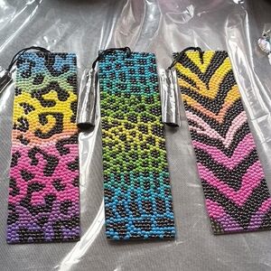 Colorful Beaded Bookmarks Set